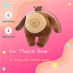 22-60cm Brown Muscle Body Tiny Head Teddy Bear Stuffed Toys