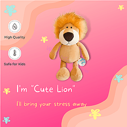 25-35cm Yellow Lion Jungle Animals Dolls