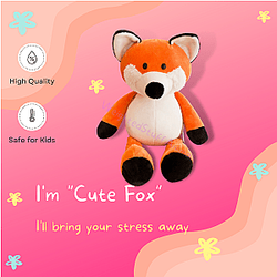 25-35cm Orange Fox Jungle Animals Dolls