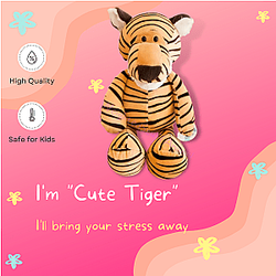 25-35cm Orange Tiger Jungle Animals Dolls