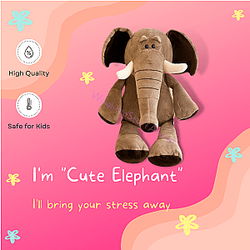 25-35cm Brown Elephant Jungle Animals Dolls