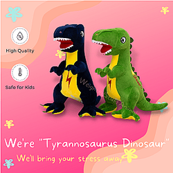 Polka Dots Cartoon Tyrannosaurus Dinosaur Stuffed Animal Toys