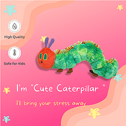22CM Green Caterpillar Soft Toy Very Hungry Animal Dolls