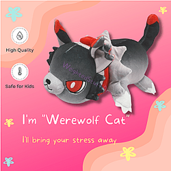 Werewolf Meows Cute Cat Plush Soft Toy