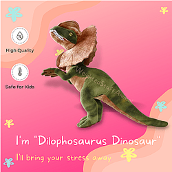 50cm Green Jurassic Park Dilophosaurus Dinosaur Stuffed Animal Plush