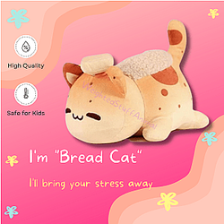 Bread Meows Cute Cat Plush Soft Toy