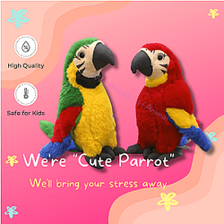 25cm Parrot Plush Stuffed Doll