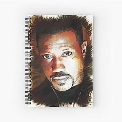 Wesley Snipes Custom Digital Artwork Spiral Notebook