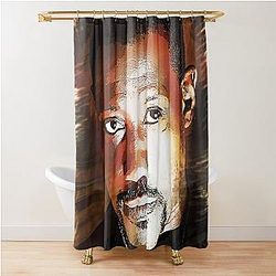 Wesley Snipes Custom Digital Artwork Shower Curtain