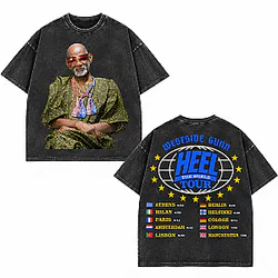 Heel The World Tour Elderly Man Portrait LA2409 Westside Gunn Wash T-Shirts