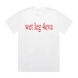 4eva Text Logo Tee LA 1006 Wet Leg T-Shirts