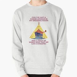Wet Leg Chaise Longue Festival Tent Glastonbury Camping Music Gig Glasto Design Pullover Sweatshirt