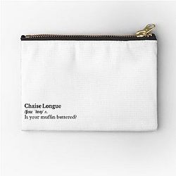 Wet Leg Aesthetic Lyrics Muffin Zipper Pouch