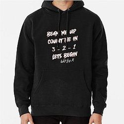 Wet leg plain Pullover Hoodie