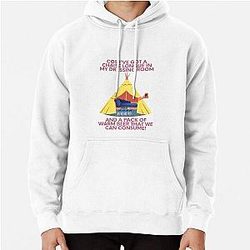 Wet Leg Chaise Longue in a Festival Tent Glastonbury Camping Indie Music Gig Glasto Design Pullover Hoodie