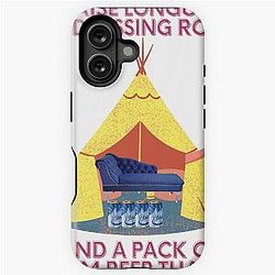 Wet Leg Chaise Longue Glastonbury Camping Festival Tent Design iPhone Tough Case