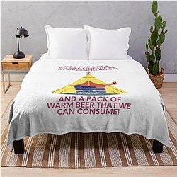 Wet Leg Chaise Longue Glastonbury Festival Camping Gig Music Throw Blanket