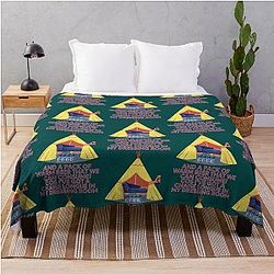 Wet Leg Chaise Lounge in a Festival Tent Throw Blanket