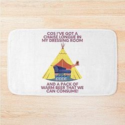 Wet Leg Chaise Longue Festival Tent Glastonbury Camping Indie Music Gig Glasto Design Bath Mat