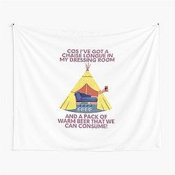 Wet Leg Chaise Longue Festival Tent Glastonbury Camping Indie Music Glasto Design Tapestry