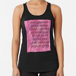 Too Late Now by Wet Leg Racerback Tank Top