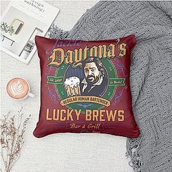 What We Do In The Shadows - Jackie Daytona Bartender Lucky Brews What We Do in the Shadows Throw Pillow