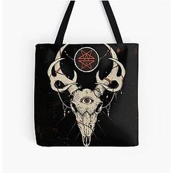 Whitechapel Deer Skull All Over Print Tote Bag