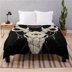 Whitechapel Deer Skull Throw Blanket