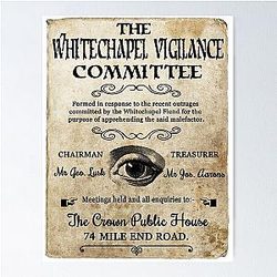 Whitechapel Vigilance Committee. Poster