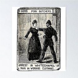 Day Gift For Arrested In Whitechapel Vintage Photograp Poster