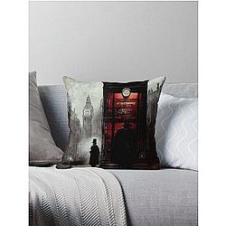 Jack The Ripper Whitechapel Throw Pillow