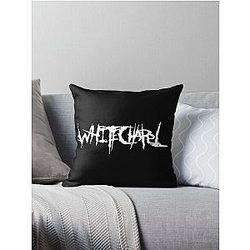 Whitechapel Band Logo  Throw Pillow
