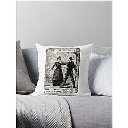Day Gift For Arrested In Whitechapel Vintage Photograp Throw Pillow