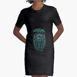 WhITeChApEl - green Classic Graphic T-Shirt Dress