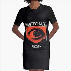 Retro Vintage Best Selling Of Whitechapel Music Vintage Retro Graphic T-Shirt Dress