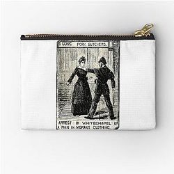 Day Gift For Arrested In Whitechapel Vintage Photograp Zipper Pouch