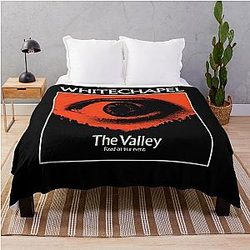 Retro Vintage Best Selling Of Whitechapel Music Vintage Retro Throw Blanket