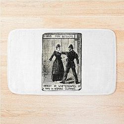 Day Gift For Arrested In Whitechapel Vintage Photograp Bath Mat