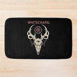 Music Vintage Retro Desain Whitechapel Band More Then Awesome Bath Mat