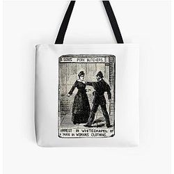 Day Gift For Arrested In Whitechapel Vintage Photograp All Over Print Tote Bag