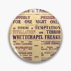 Don't Go Into The Cellar - Whitechapel Freaks Pin