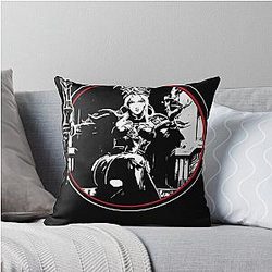 American Whitesnake Music Throw Pillow