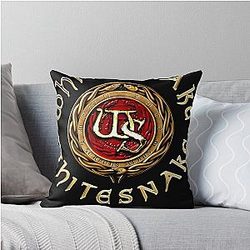 Whitesnake Throw Pillow