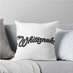 Whitesnake Logo Brand Throw Pillow