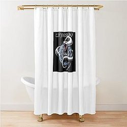 Rock Band vs White Snake Shower Curtain
