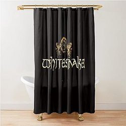 Whitesnake Logo Brand Shower Curtain