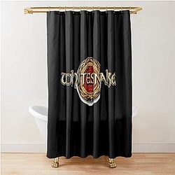 Whitesnake logo 
The old Whitesnake 
Whitesnake logo brand 
Shower Curtain