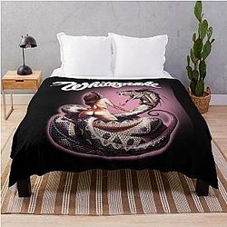 Girl and Whitesnake band gift for fans throw blanket