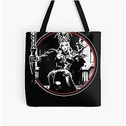 American Whitesnake Rock All Over Print Tote Bag