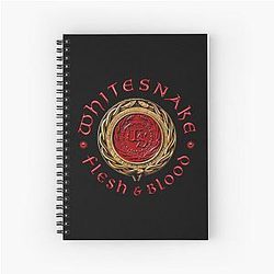 Whitesnake logo - The old Whitesnake Logo Brand Spiral Notebook